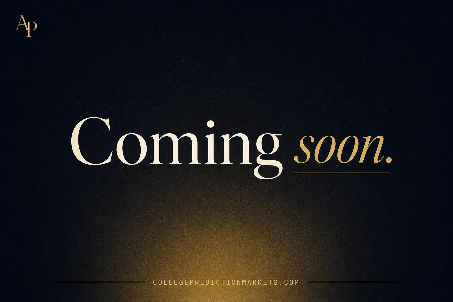 College Prediction Markets — coming soon