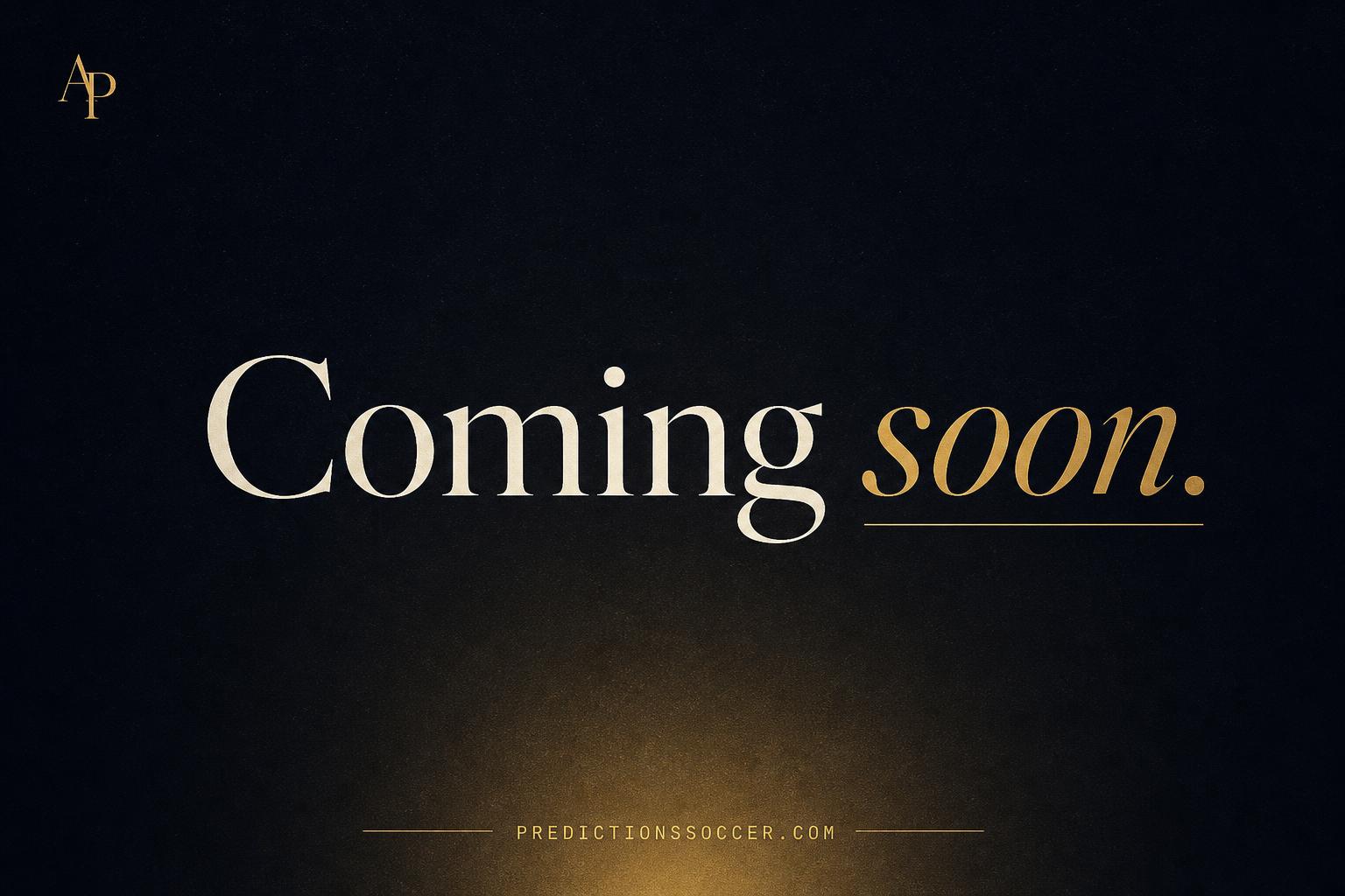 Predictions Soccer — coming soon