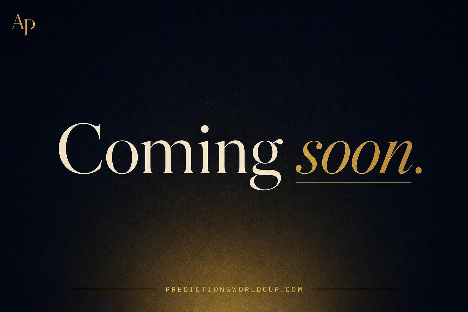 Predictions World Cup — coming soon